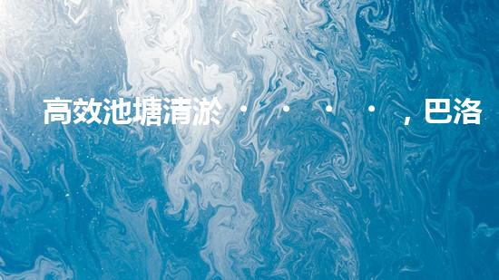 高效池塘清淤，巴洛仕設(shè)備助您一臂之力